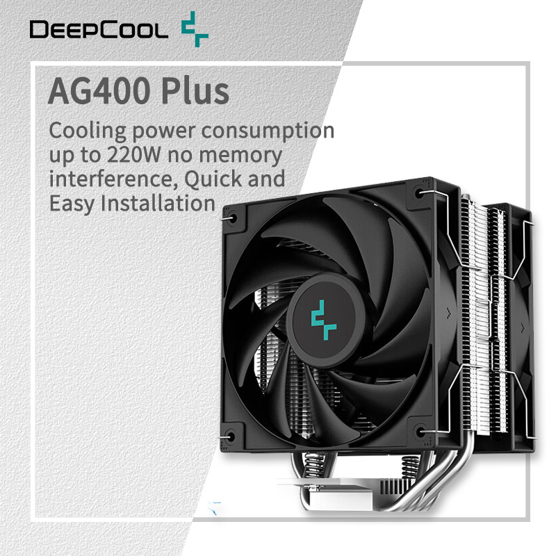 DEEPCOOL AG400 4 Heat pipes Du - Air Cooler Cpu 评论和价格