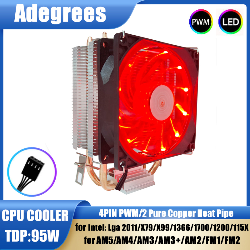 2 Heat-pipes CPU Cooler Tower  - Cpu Heatsink 评论和价格