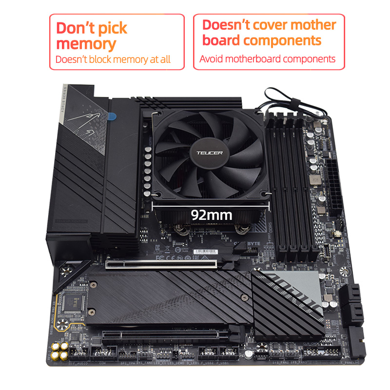 Teucer Height 45mm CPU Cooler  - Cpu Heatsink 评论和价格