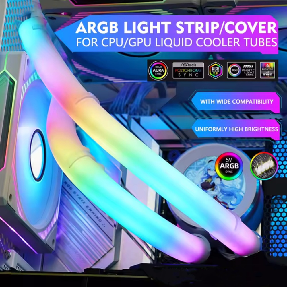 Flexible 5V ARGB LED Neon Tube - Aio Liquid Cooler 评论和价格