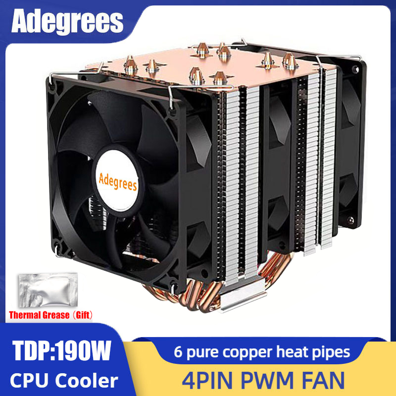 6 Heat Pipe CPU Cooler 4Pin PW - Cpu Heatsink 评论和价格
