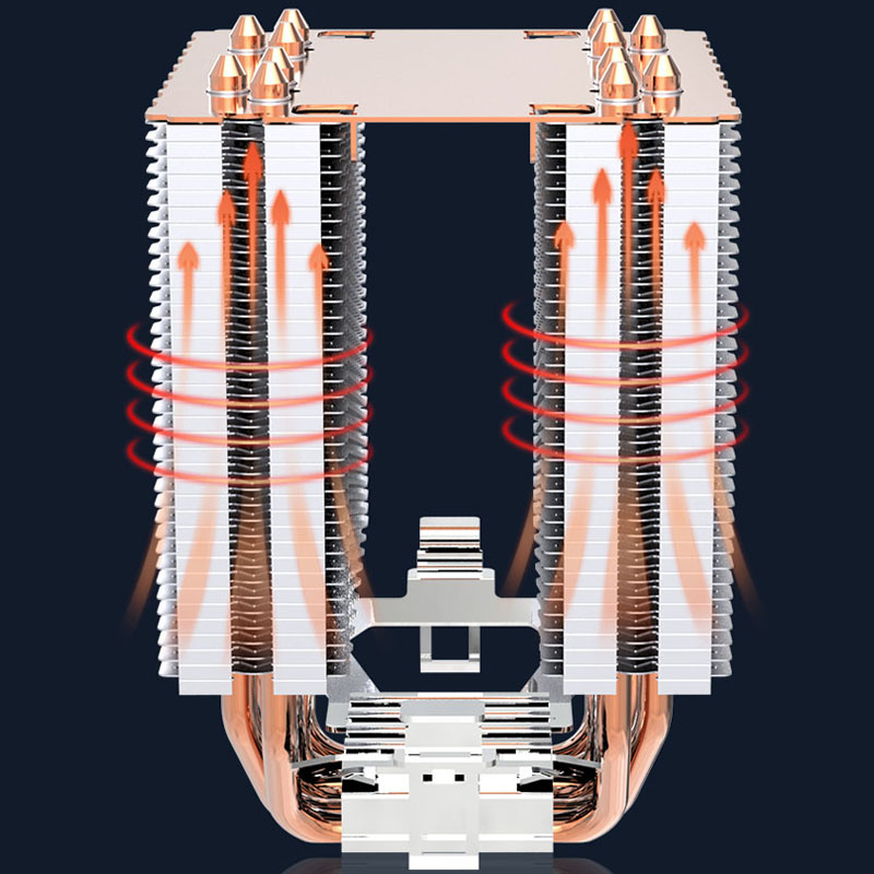 6 Heat Pipe CPU Cooler 4Pin PW - Cpu Heatsink 评论和价格
