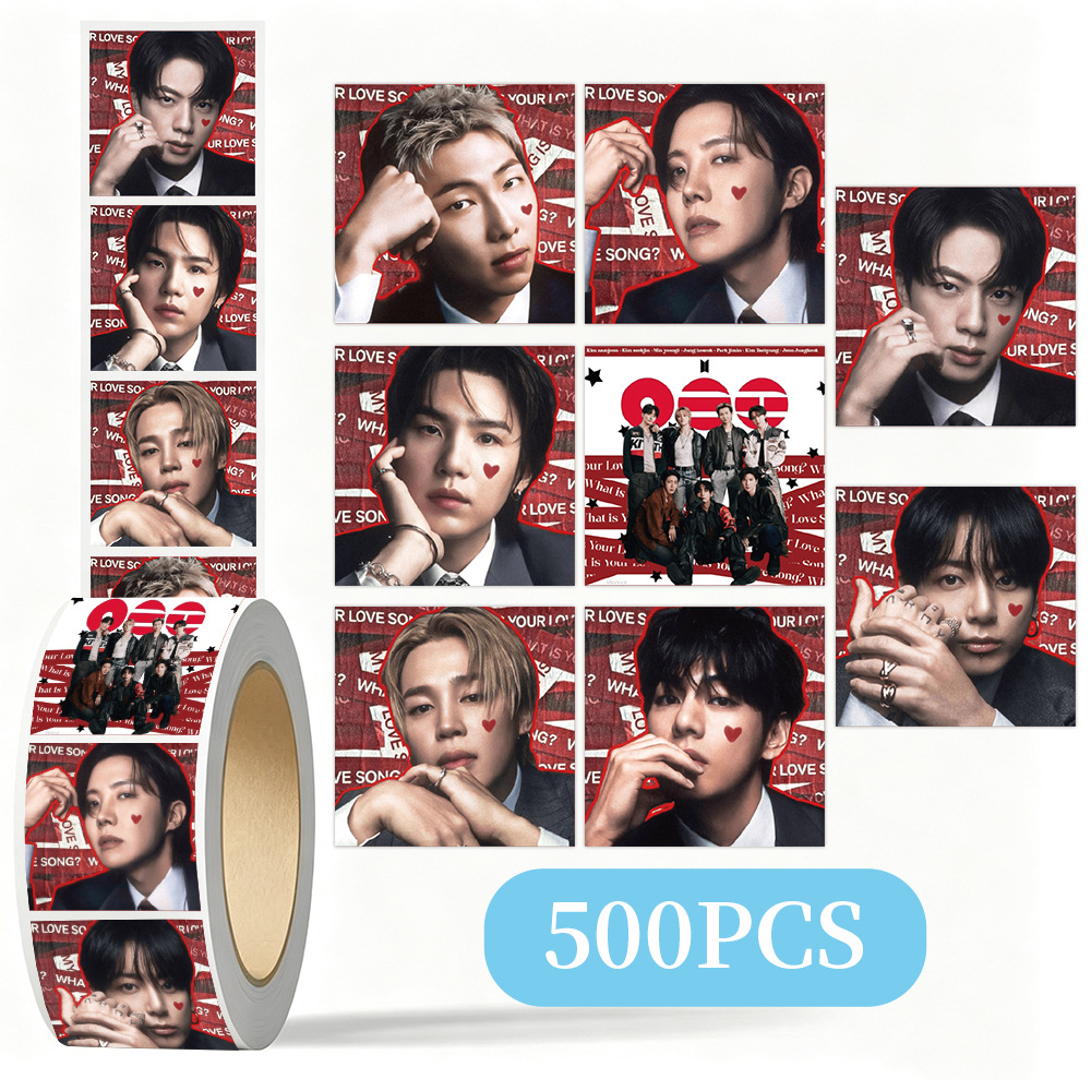 K-pop BTS Roll Stickers 500Pcs - Case Fan 评论和价格